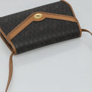 Christian Dior Honeycomb Canvas Shoulder Bag PVC Black Auth bs23609-6