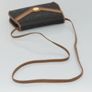 Christian Dior Honeycomb Canvas Shoulder Bag PVC Black Auth bs23609-7