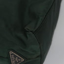 PRADA Hand Bag Nylon plastic Khaki Silver Auth bs23618-15