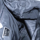 PRADA Hand Bag Nylon plastic Khaki Silver Auth bs23618-18