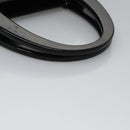 PRADA Hand Bag Nylon plastic Khaki Silver Auth bs23618-7