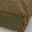 PRADA Chain Shoulder Bag Nylon Beige Gold Auth bs23630-9