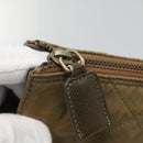 PRADA Chain Shoulder Bag Nylon Beige Gold Auth bs23630-10