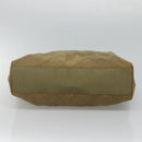 PRADA Chain Shoulder Bag Nylon Beige Gold Auth bs23630-5