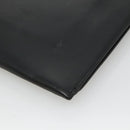 SAINT LAURENT Clutch Bag Leather Black Auth bs23631-15