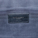 SAINT LAURENT Clutch Bag Leather Black Auth bs23631-17