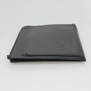 SAINT LAURENT Clutch Bag Leather Black Auth bs23631-4