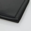 SAINT LAURENT Clutch Bag Leather Black Auth bs23631-14