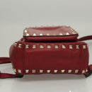 VALENTINO Backpack Leather Red Auth bs23660V-5