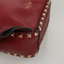 VALENTINO Backpack Leather Red Auth bs23660V-17