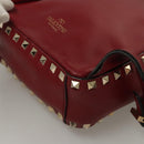 VALENTINO Backpack Leather Red Auth bs23660V-18