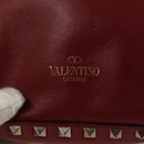 VALENTINO Backpack Leather Red Auth bs23660V-19