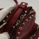 VALENTINO Backpack Leather Red Auth bs23660V-21