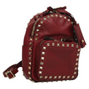 VALENTINO Backpack Leather Red Auth bs23660V-13