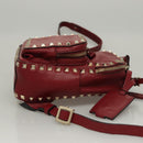 VALENTINO Backpack Leather Red Auth bs23660V-3