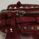 VALENTINO Backpack Leather Red Auth bs23660V-7