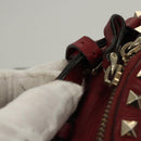 VALENTINO Backpack Leather Red Auth bs23660V-8