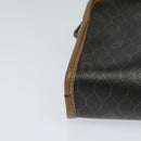 Christian Dior Honeycomb Canvas Pouch PVC Leather Black Auth bs23663-7