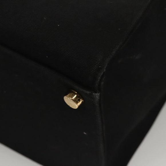 FENDI VERSACE Collaboration Fenderche Tote Bag Canvas 2way Black Auth bs23664