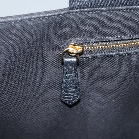 FENDI VERSACE Collaboration Fenderche Tote Bag Canvas 2way Black Auth bs23664