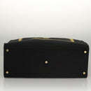 FENDI VERSACE Collaboration Fenderche Tote Bag Canvas 2way Black Auth bs23664-5