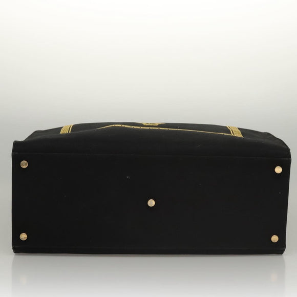 FENDI VERSACE Collaboration Fenderche Tote Bag Canvas 2way Black Auth bs23664