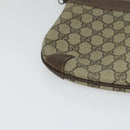 GUCCI GG Supreme Web Sherry Line Bag PVC Beige Gold 39 02 026 Auth bs23685-14