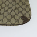 GUCCI GG Supreme Web Sherry Line Bag PVC Beige Gold 39 02 026 Auth bs23685-9