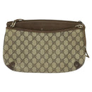 GUCCI GG Supreme Web Sherry Line Bag PVC Beige Gold 39 02 026 Auth bs23685-2