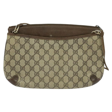 GUCCI GG Supreme Web Sherry Line Bag PVC Beige Gold 39 02 026 Auth bs23685 - 0