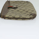 GUCCI GG Supreme Web Sherry Line Bag PVC Beige Gold 39 02 026 Auth bs23685-3