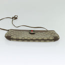 GUCCI GG Supreme Web Sherry Line Bag PVC Beige Gold 39 02 026 Auth bs23685-5