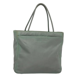 PRADA Hand Bag Nylon Green Auth bs23688