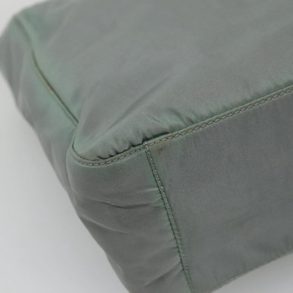 PRADA Hand Bag Nylon Green Auth bs23688