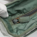 PRADA Hand Bag Nylon Green Auth bs23688-9