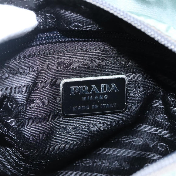 PRADA Hand Bag Nylon Green Auth bs23688