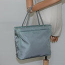 PRADA Hand Bag Nylon Green Auth bs23688-24