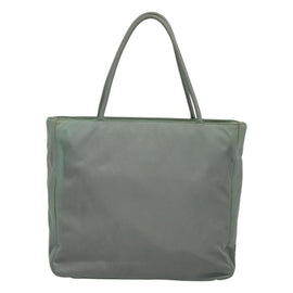 PRADA Hand Bag Nylon Green Auth bs23688 - 0