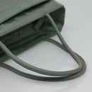 PRADA Hand Bag Nylon Green Auth bs23688-7