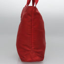 PRADA Tote Bag Nylon Red Auth bs23689-5