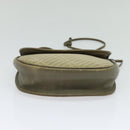 GIVENCHY Shoulder Bag Canvas Leather Beige Gold Auth bs23699-5