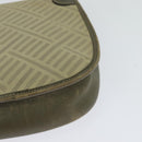 GIVENCHY Shoulder Bag Canvas Leather Beige Gold Auth bs23699-14