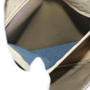 GIVENCHY Shoulder Bag Canvas Leather Beige Gold Auth bs23699-20