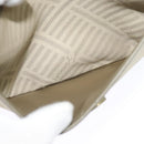 GIVENCHY Shoulder Bag Canvas Leather Beige Gold Auth bs23699-21