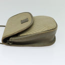 GIVENCHY Shoulder Bag Canvas Leather Beige Gold Auth bs23699-3