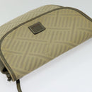 GIVENCHY Shoulder Bag Canvas Leather Beige Gold Auth bs23699-6