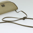 GIVENCHY Shoulder Bag Canvas Leather Beige Gold Auth bs23699-7