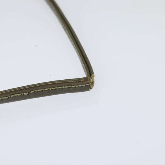 GIVENCHY Shoulder Bag Canvas Leather Beige Gold Auth bs23699