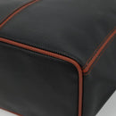 BOTTEGA VENETA Shoulder Bag PVC Leather Black Brown gold Auth bs23702-15