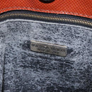 BOTTEGA VENETA Shoulder Bag PVC Leather Black Brown gold Auth bs23702-10